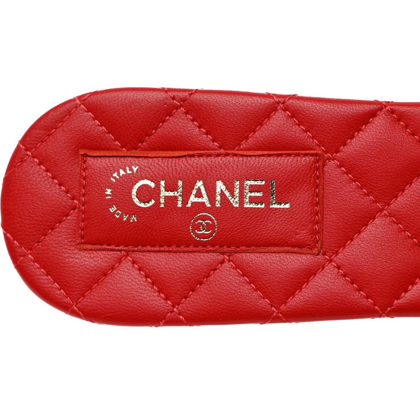 Satin Mule Sandals 40.5 Red