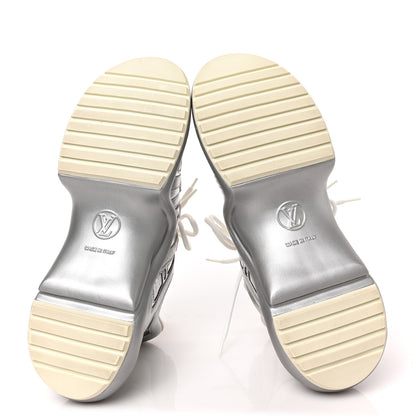 Louis Vuitton Metallic Calfskin Technical Nylon LV Archlight Sneakers 39 Silver 10 of 12