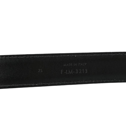 Celine Box Calfskin Medium 25mm Triomphe Belt Black 75 30 Black 6 of 8