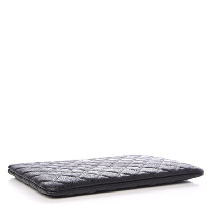 Chanel Caviar Quilted Medium Cosmetic Case Black 4 of 8