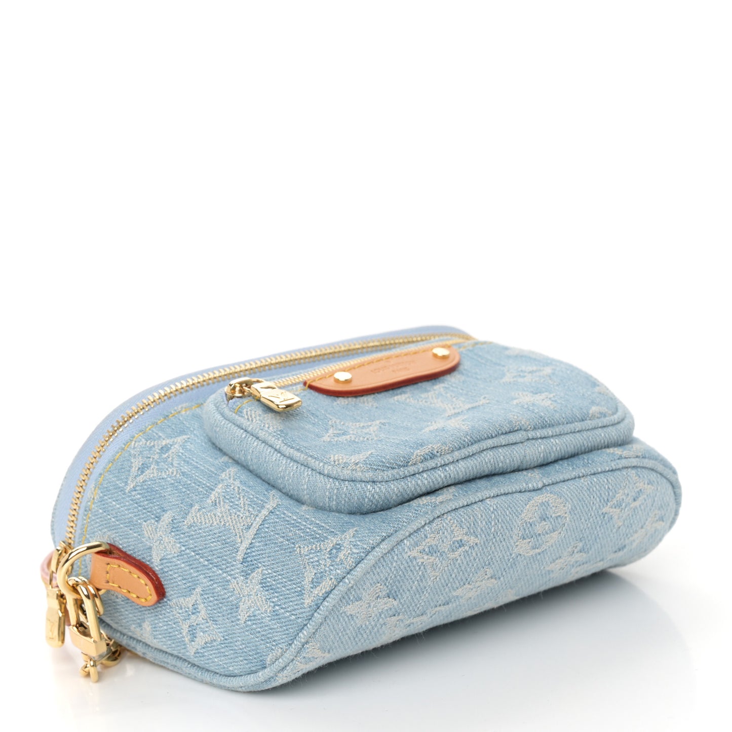 Monogram Denim Mini Bumbag Sky Blue