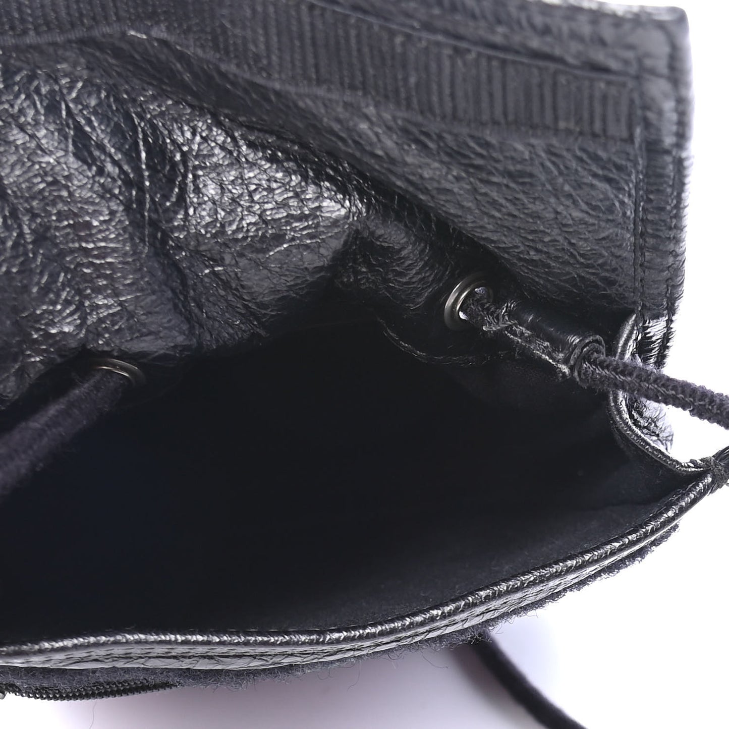 Agneau Arena Graffiti All Over Small Explorer Pouch with Strap Black Multicolor