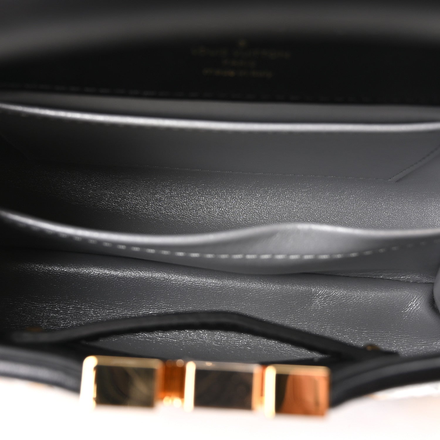 Louis Vuitton Calfskin Sequin Mini Capucines Gold Black 5 of 9