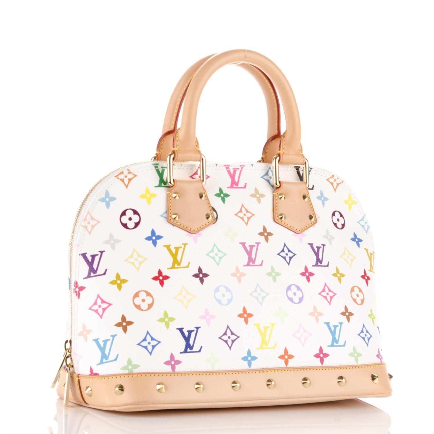 Louis Vuitton Monogram Multicolor Alma White 3 of 7
