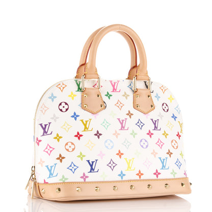 Louis Vuitton Monogram Multicolor Alma White 3 of 7