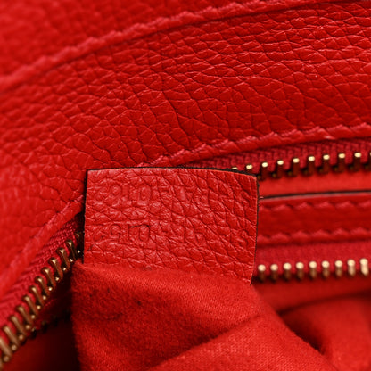 Celine Drummed Calfskin Micro Luggage Red 7 of 16