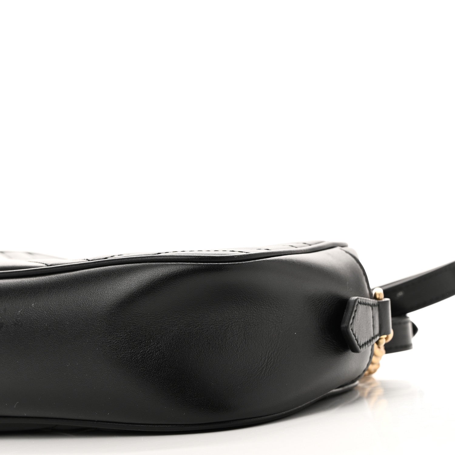 Gucci Calfskin Matelasse Small GG Marmont Chain Shoulder Bag Black 10 of 10