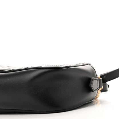 Gucci Calfskin Matelasse Small GG Marmont Chain Shoulder Bag Black 10 of 10
