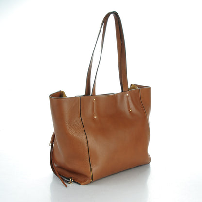 Chloe Smooth Calfskin Medium Milo Shopping Tote Tan 3 of 7