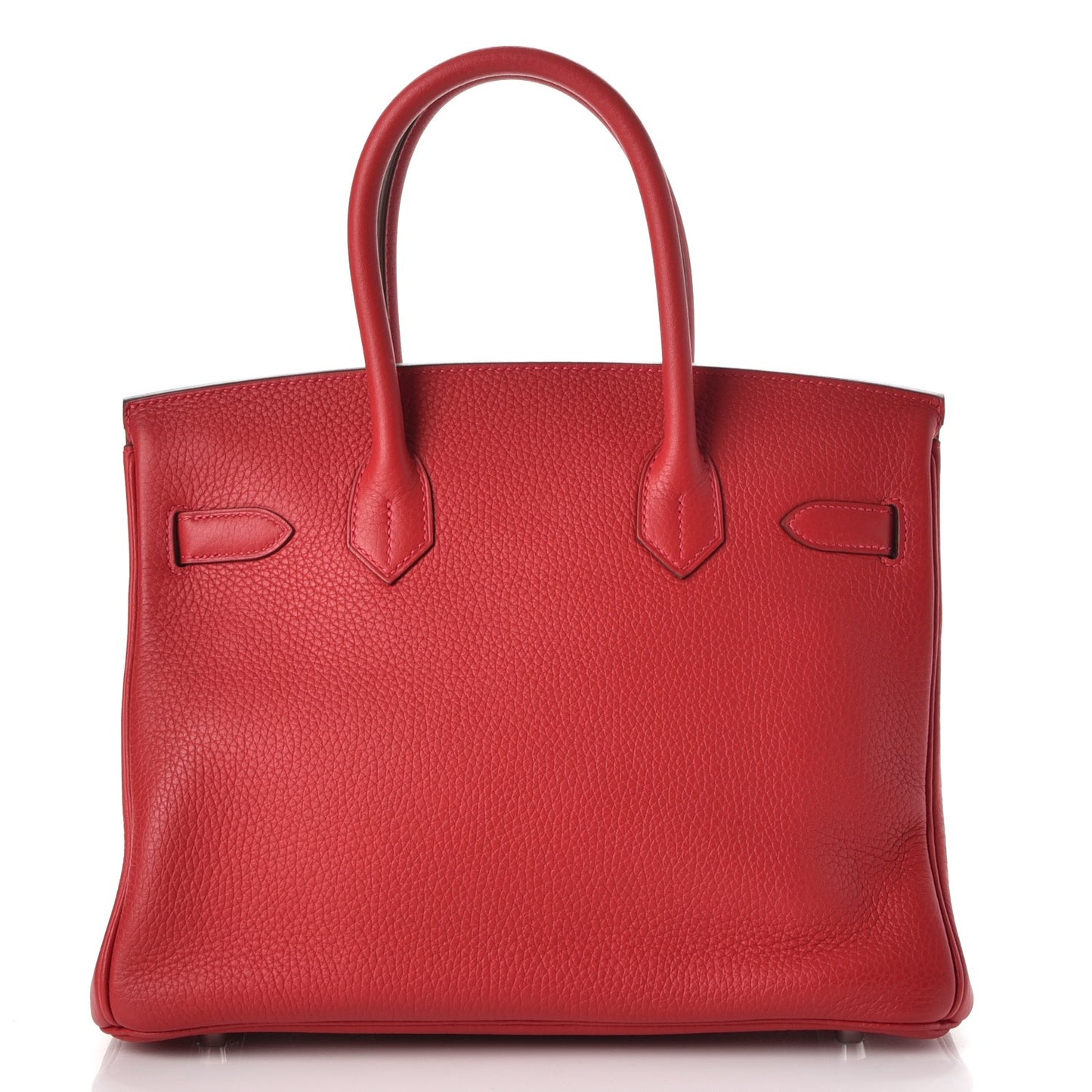 Taurillon Clemence Birkin 30 Rouge Garance