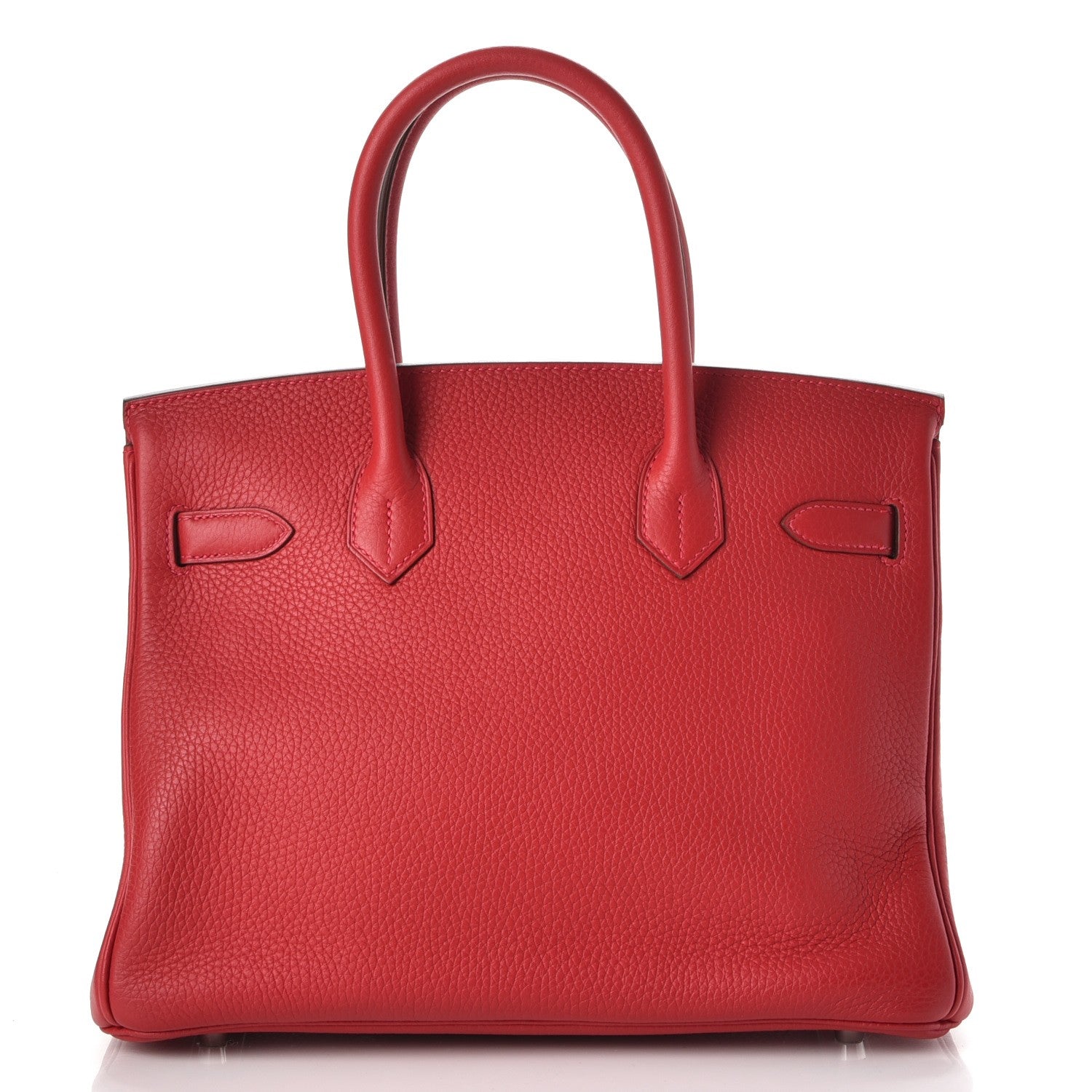 Hermes Taurillon Clemence Birkin 30 Rouge Garance 4 of 36