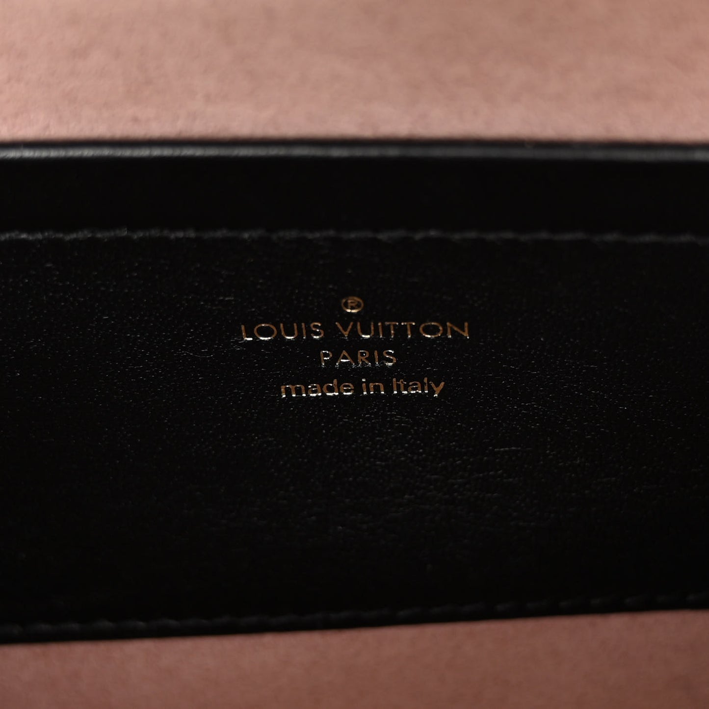 Lambskin Embossed Monogram Pochette Coussin Black