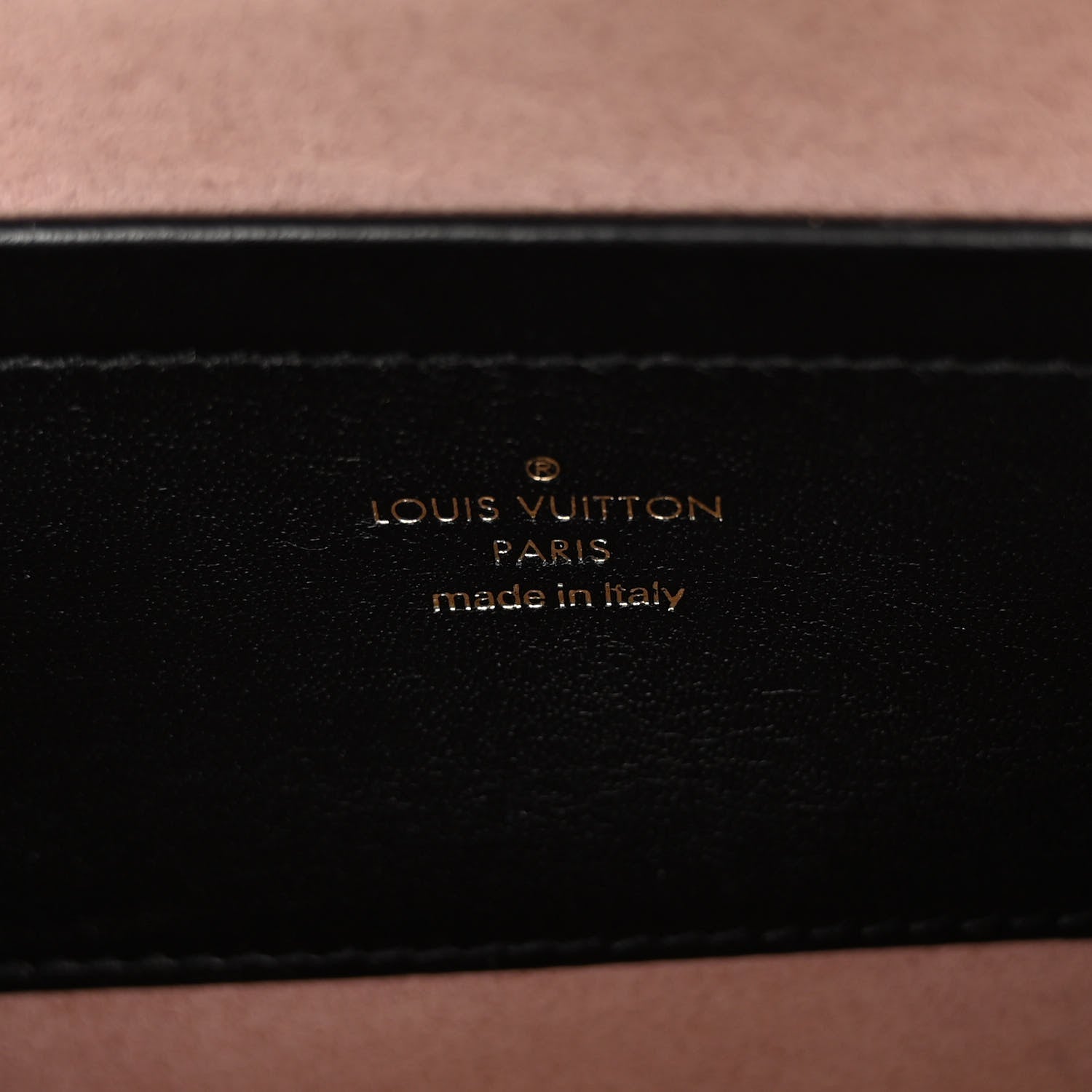 Louis Vuitton Lambskin Embossed Monogram Pochette Coussin Black 6 of 10