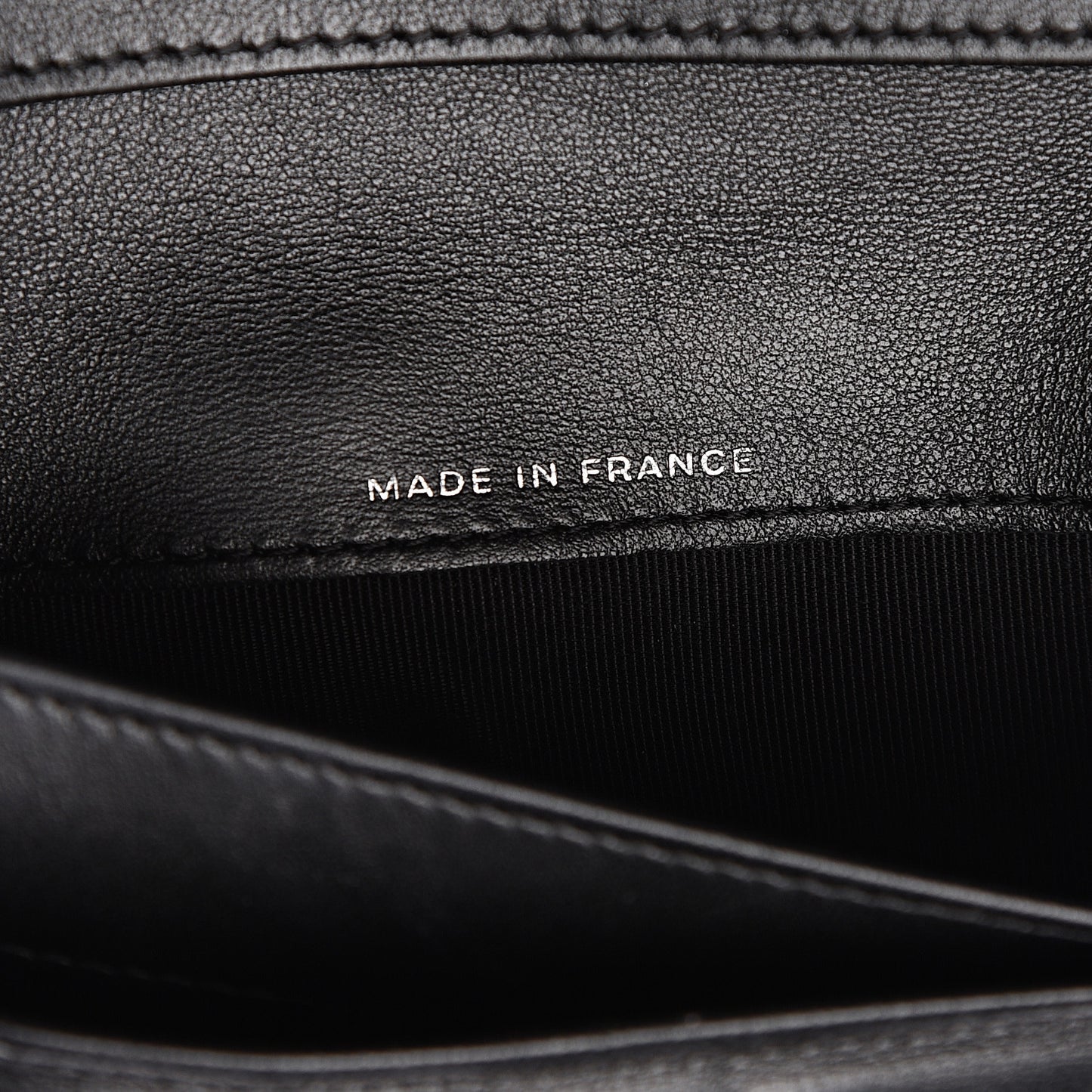 Lambskin Quilted Large Flap Wallet Black