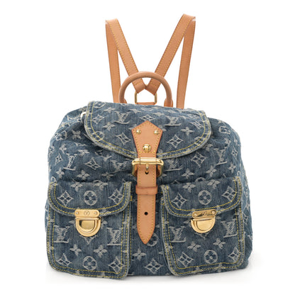 Louis Vuitton Denim Sac a Dos Backpack GM Blue 1 of 14