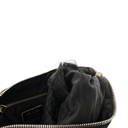 Prada Tessuto Light Nylon Soft Calf Shoulder Bag Black 14 of 14