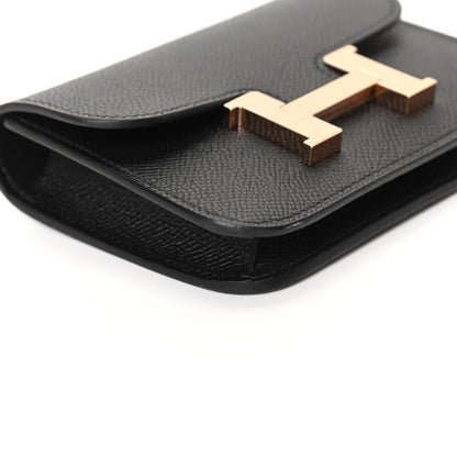 Hermes Epsom Constance Slim Wallet Black 7 of 9