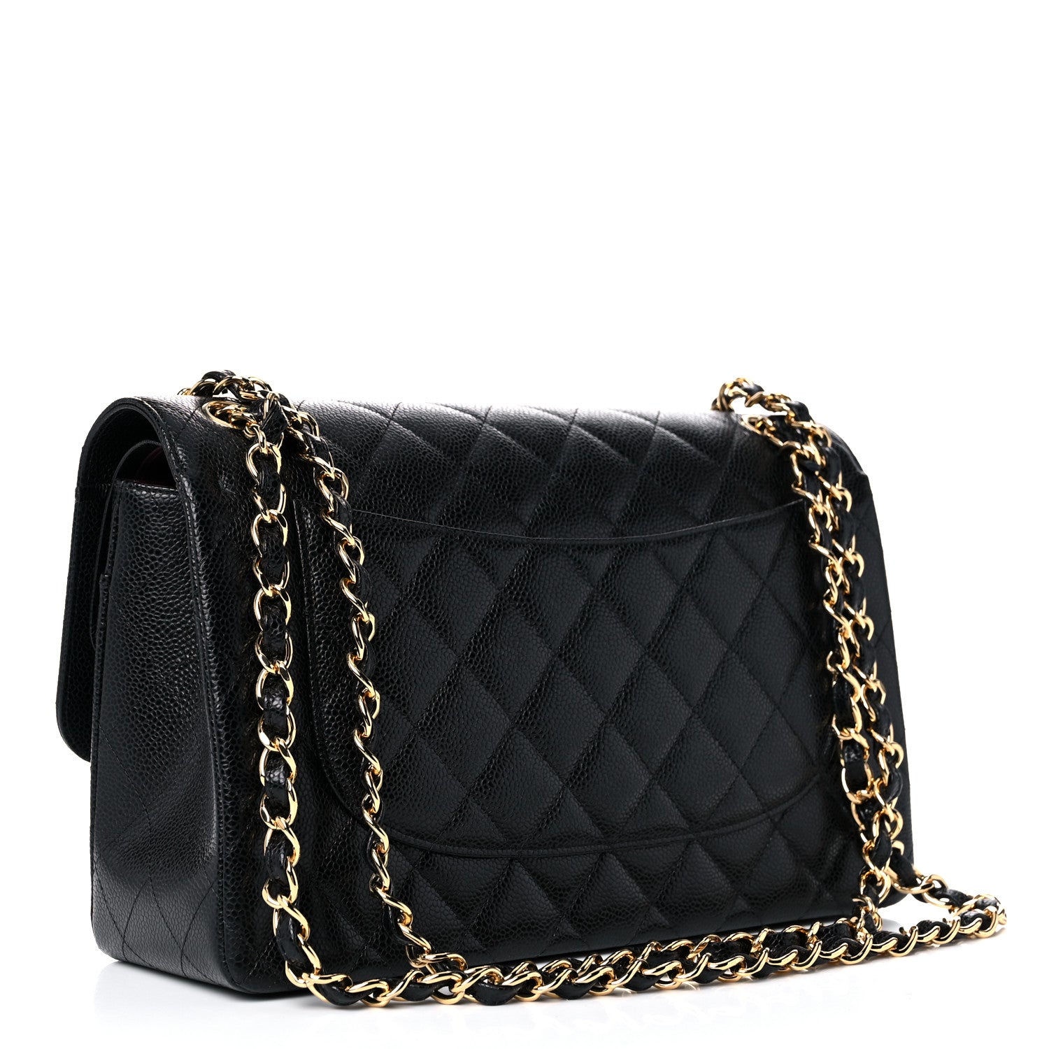 Chanel Caviar Quilted Jumbo Double Flap Black 4 of 12