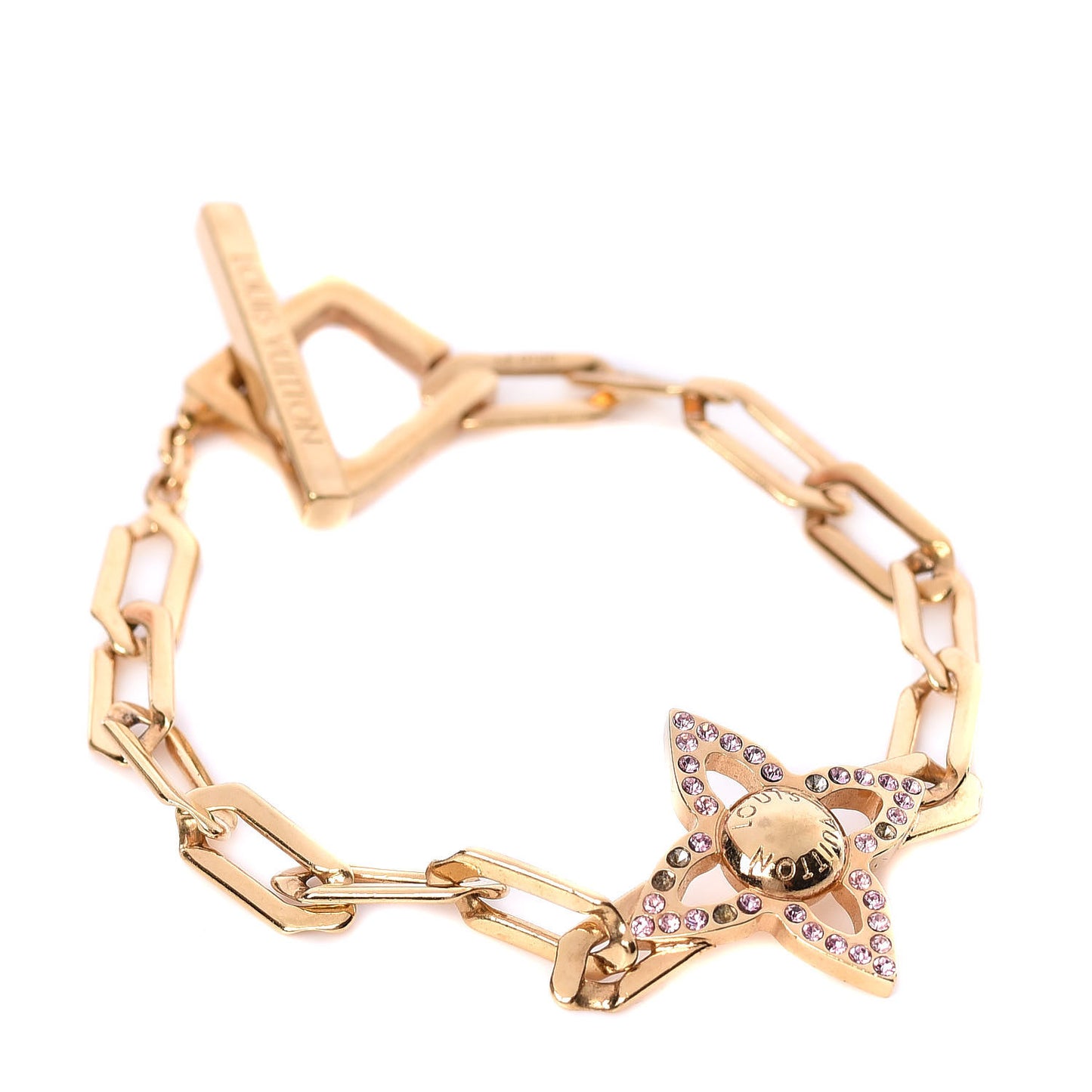Swarovski Crystal Flower Power Bracelet Gold