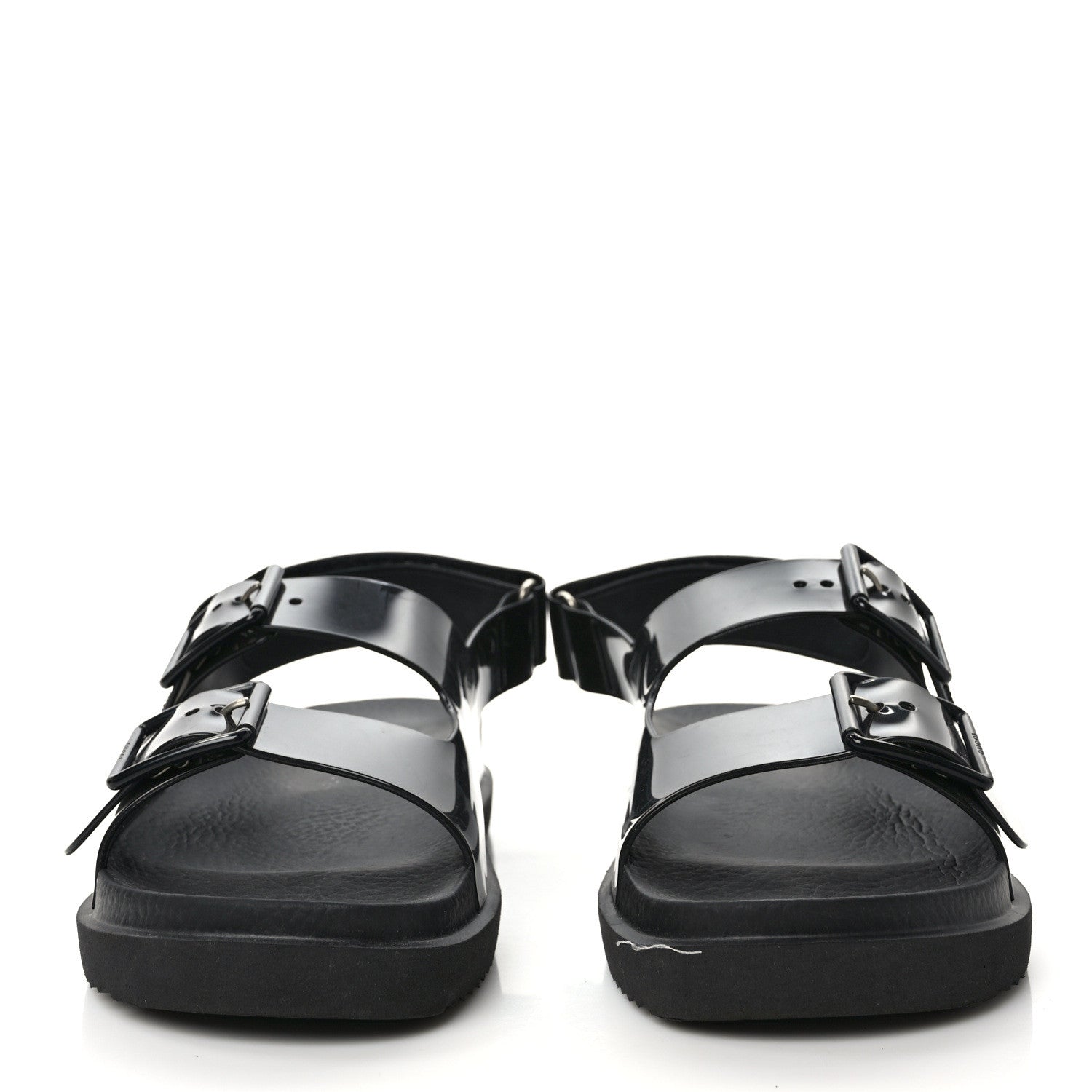 Gucci Rubber Mini Double G Womens Isla Dad Sandals 39 Black 2 of 8