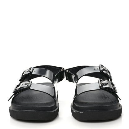 Gucci Rubber Mini Double G Womens Isla Dad Sandals 39 Black 2 of 8