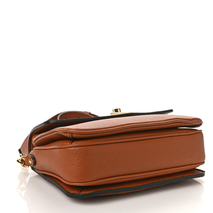 Louis Vuitton Grained Calfskin Lockme Oxford Cognac 4 of 9