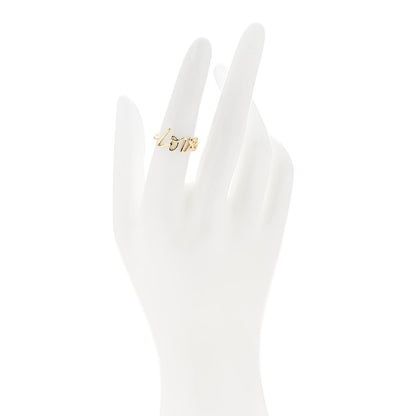 Tiffany 18K Yellow Gold Paloma's Graffiti Love Ring 51 5.75 2 of 5