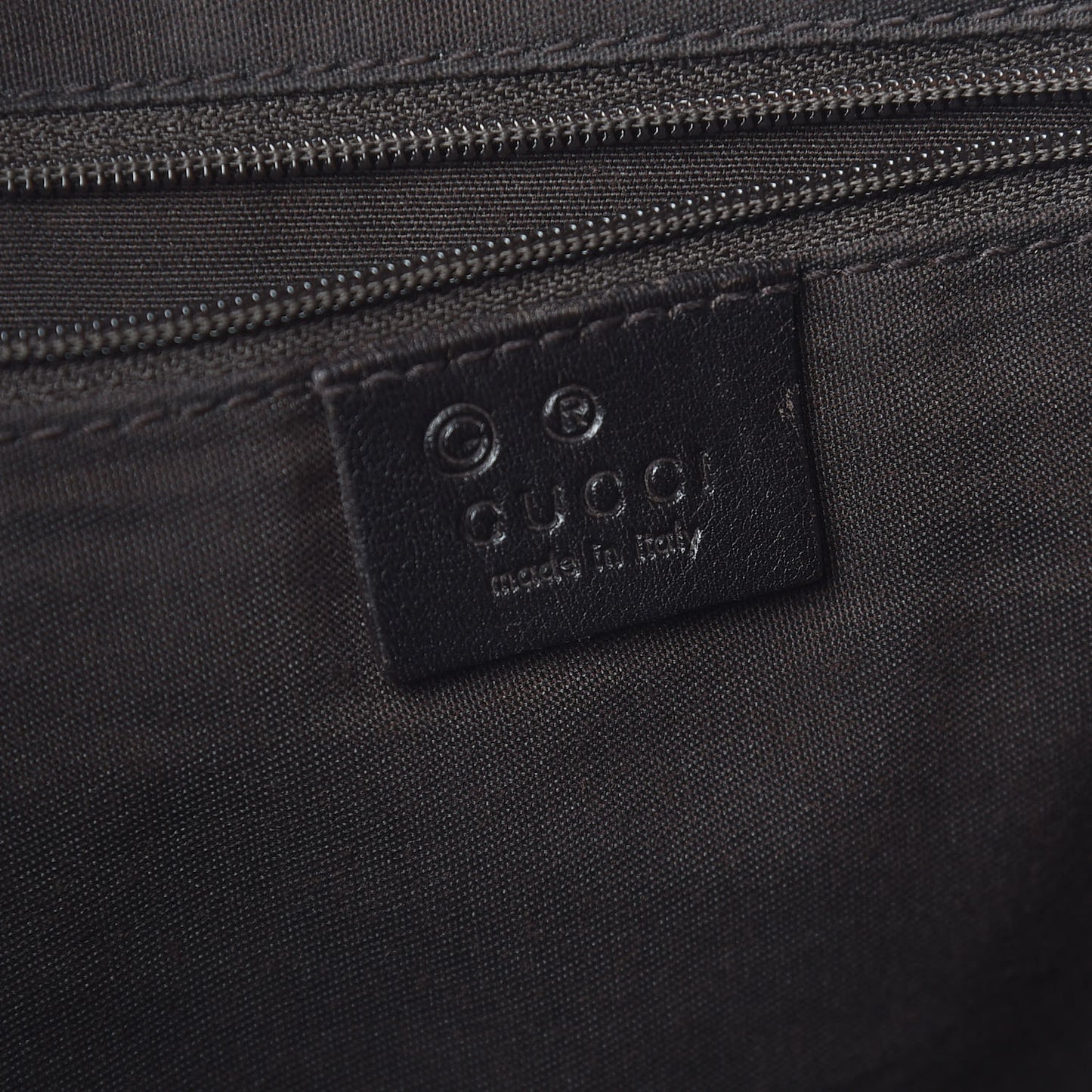 Calfskin Horsebit Embossed Abbey Messenger Dark Brown