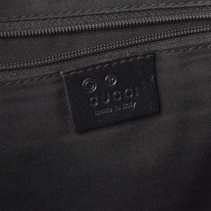 Gucci Calfskin Horsebit Embossed Abbey Messenger Dark Brown 6 of 13