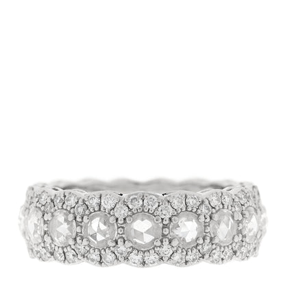 Tiffany Platinum Diamond Cobblestone Ring 48 4.5 1 of 4