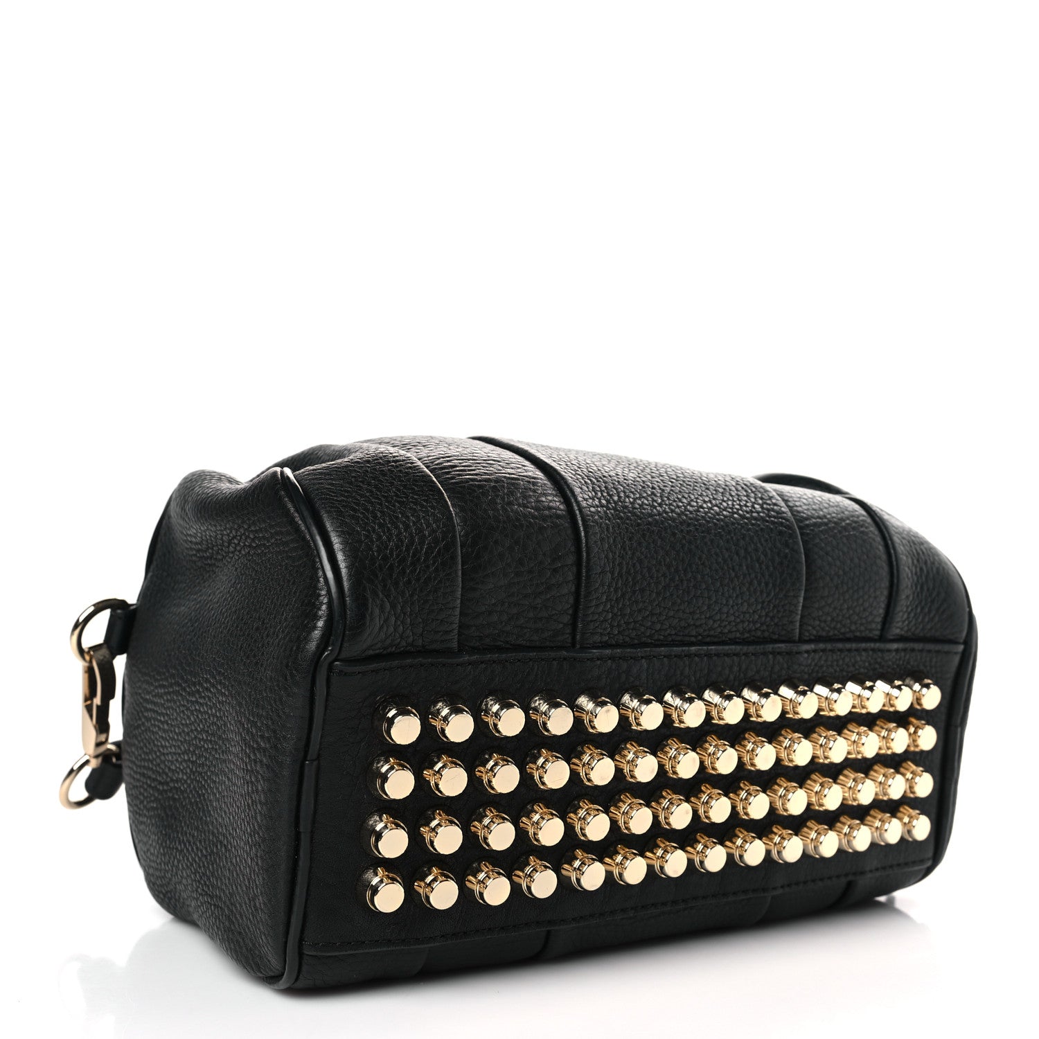 Alexander Wang Pebbled Lambskin Rocco Black Pale Gold Hardware 4 of 8