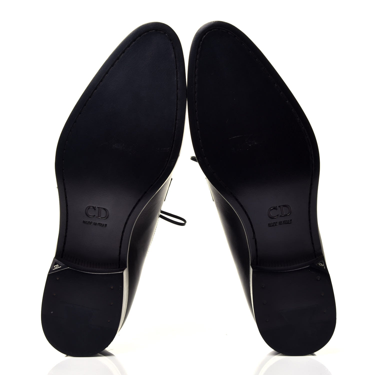 Christian Dior Brushed Calfskin Derby Shoes 40.5 Black 6 of 9