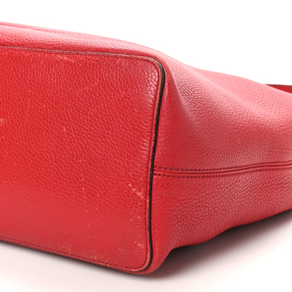 Gucci Pebbled Calfskin Large Soho Hobo Tabasco Red 10 of 15