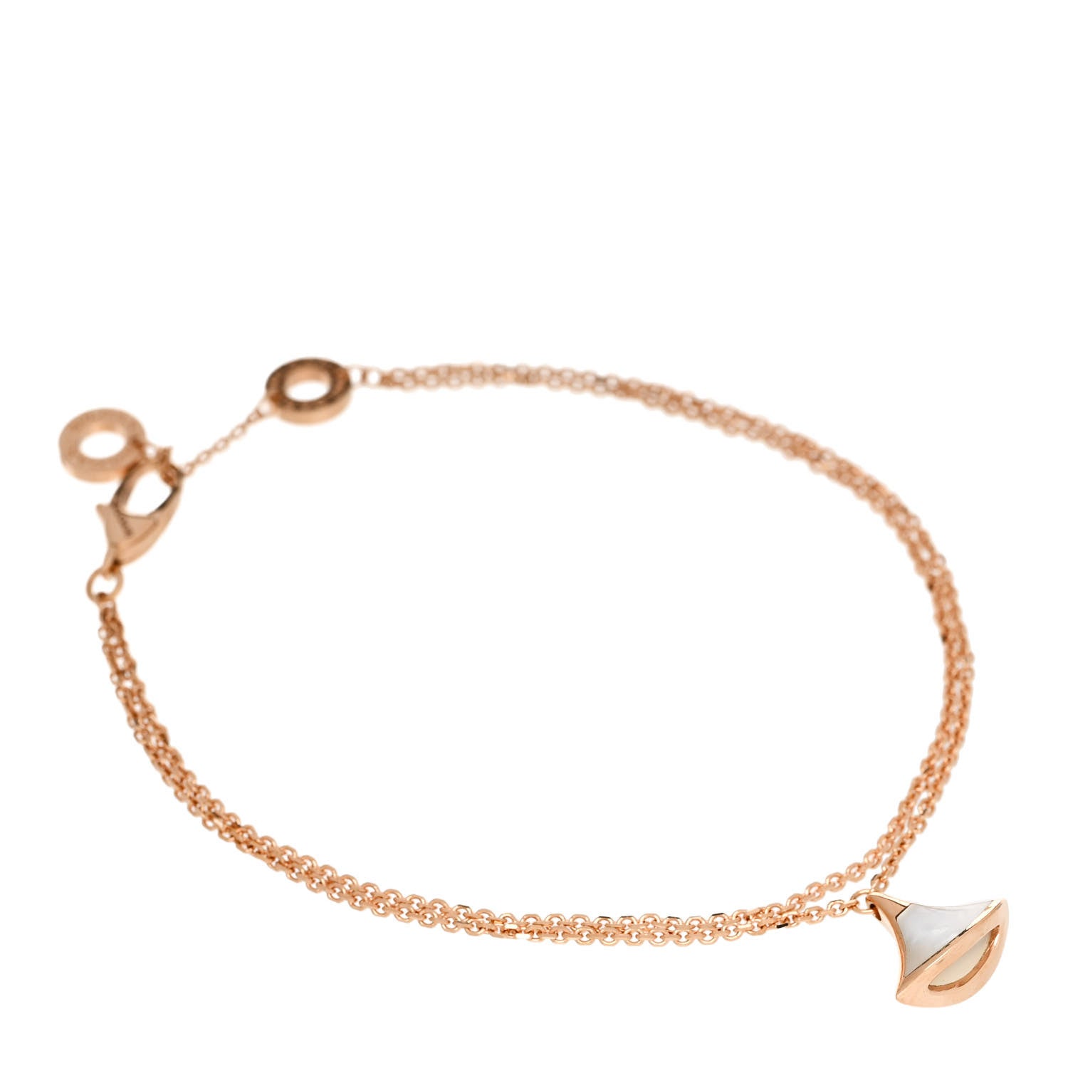 Bulgari 18K Rose Gold Mother of Pearl Divas' Dream Bracelet SM 1 of 5