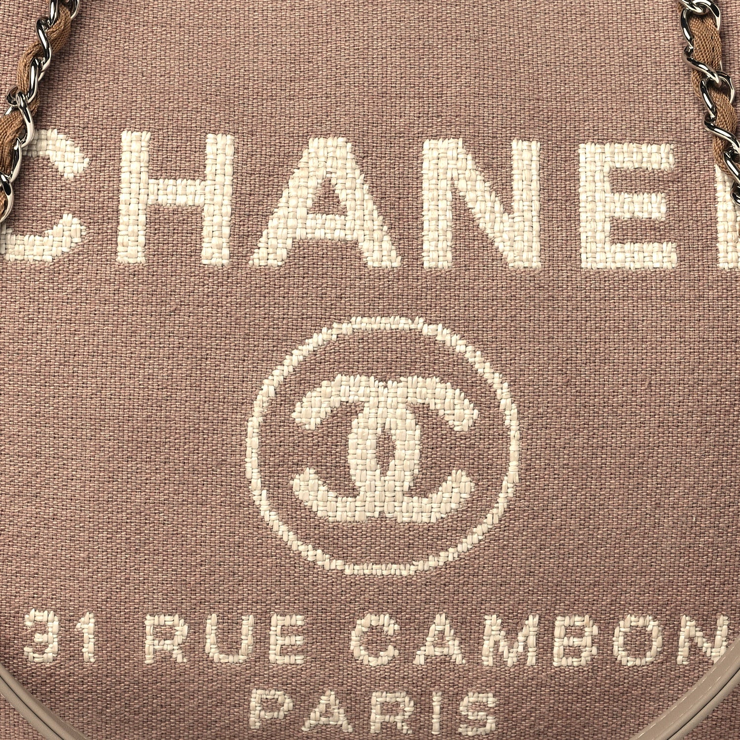 Chanel Canvas Small Deauville Tote Ecru 6 of 8