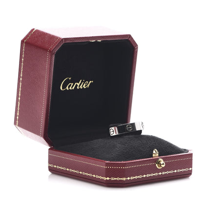 Cartier 18K White Gold 5.5mm LOVE Ring 66 11.5 5 of 5