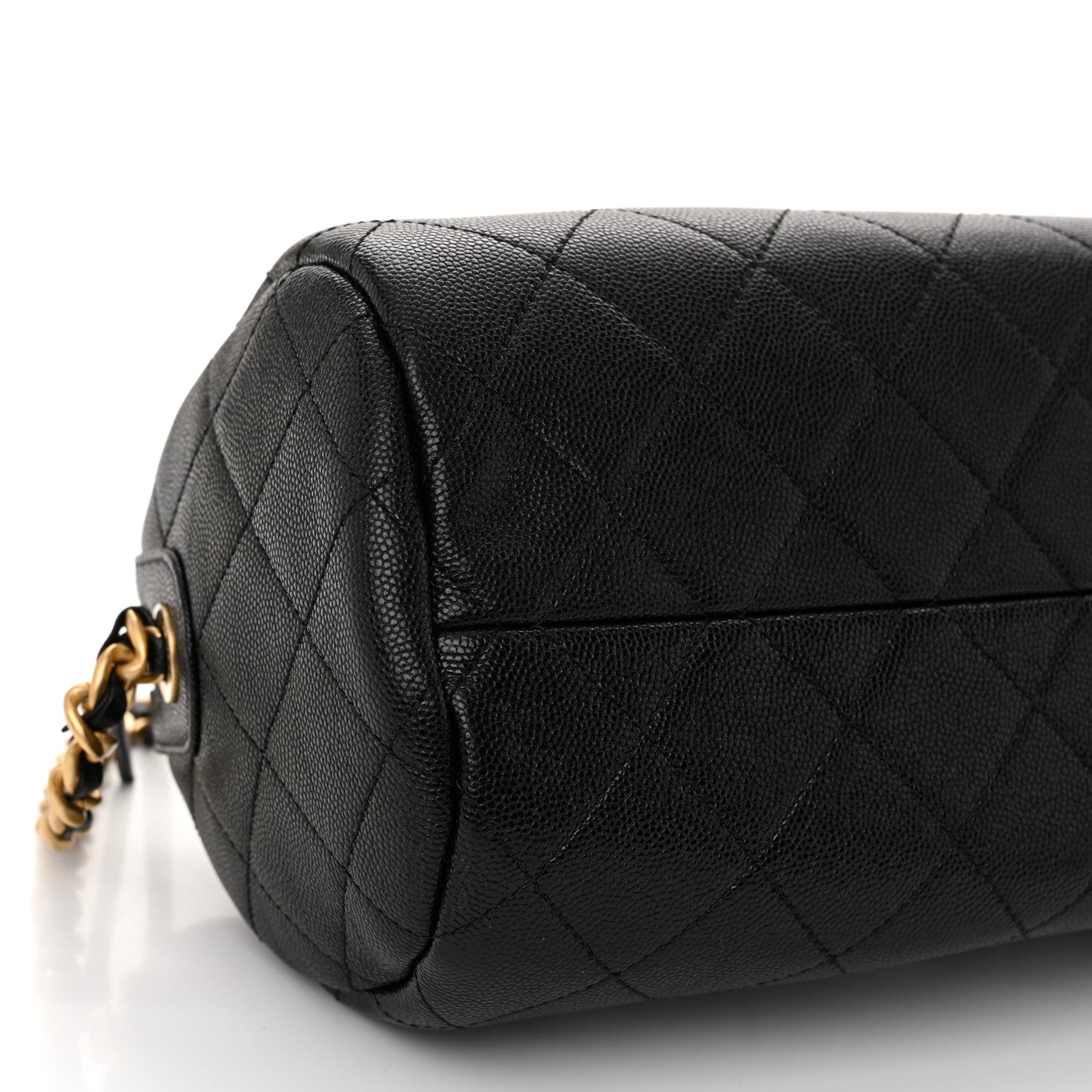 Chanel Caviar Quilted Fashion Therapy Bowling Bag Black 9 of 10