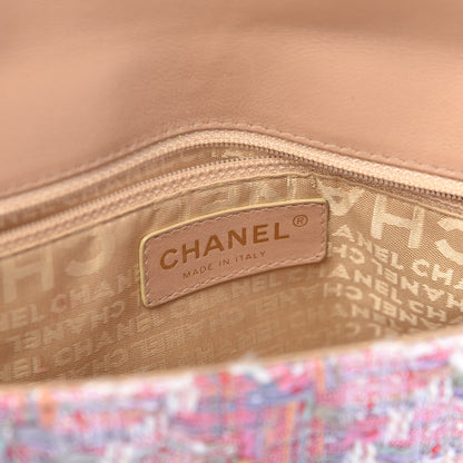 Chanel Tweed Fringe Chain Clutch Multicolor 6 of 9