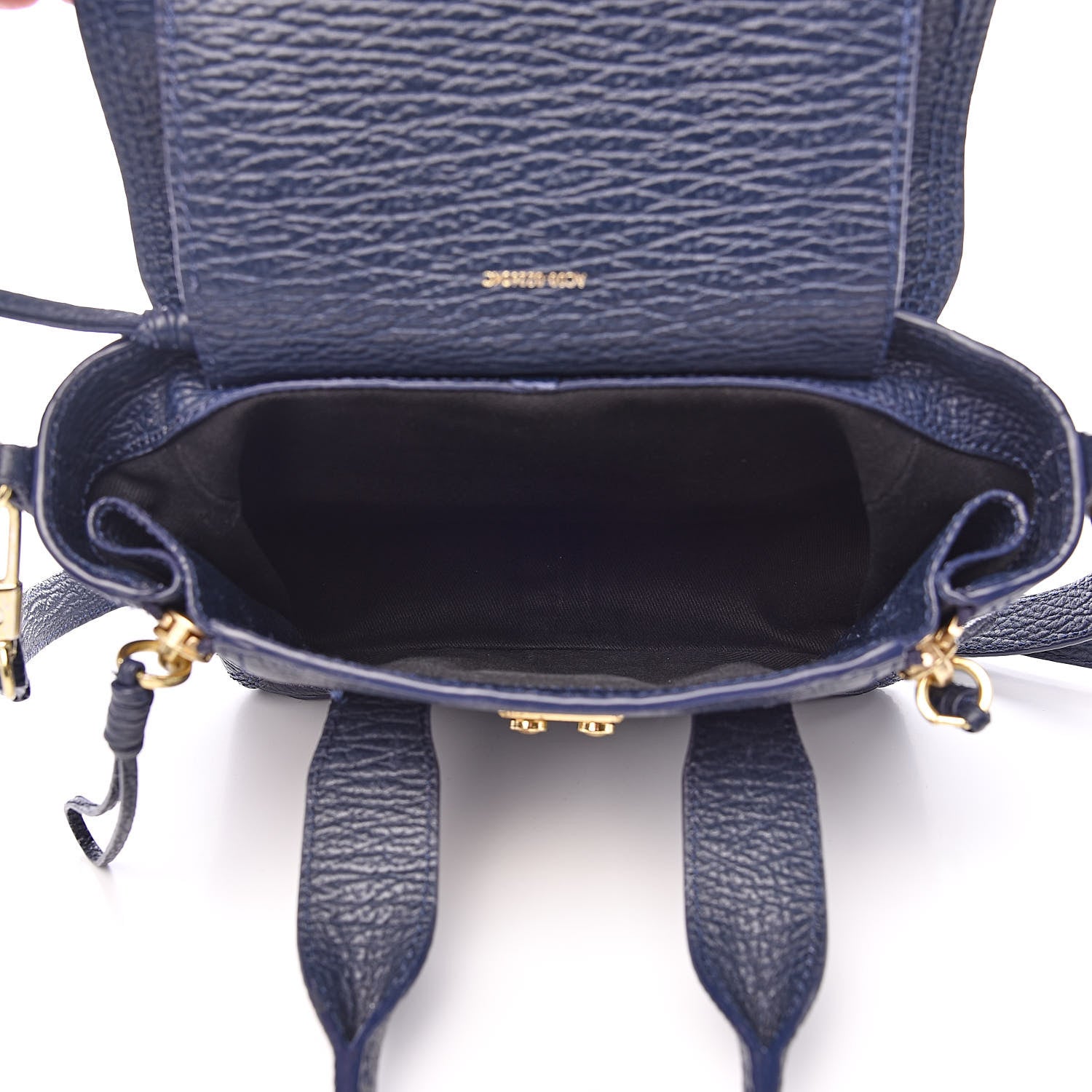 3.1 Phillip Lim 3.1 Textured Calfskin Mini Pashli Satchel Ink 5 of 17