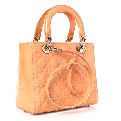 Christian Dior Patent Cannage Medium Lady Dior Pale Pink 3 of 10