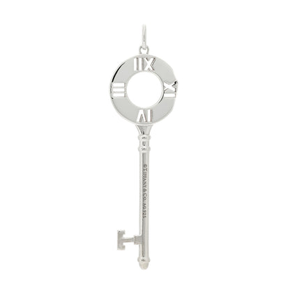 Tiffany Sterling Silver Atlas Pierced Key Pendant 4 of 5