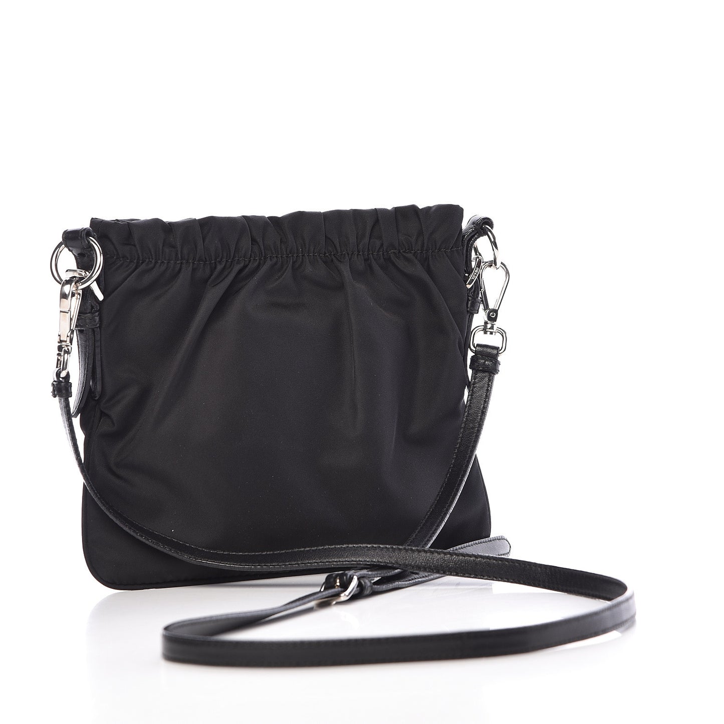 Tessuto Nylon Crossbody Bag Black