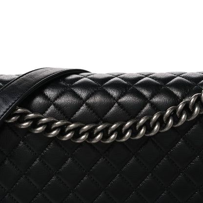 Chanel Calfskin Quilted Large Boy Flap Black 8 of 10
