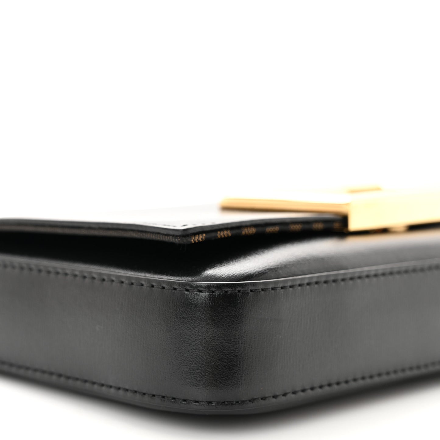Vitello Palmellato Wallet on Chain with Pouches Black