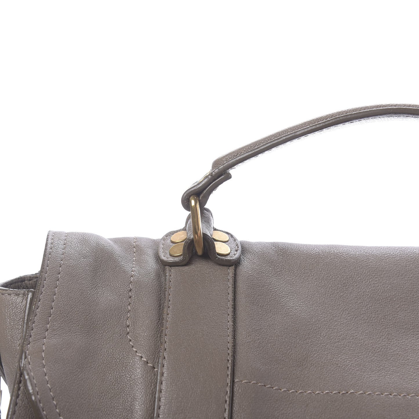 Lambskin PS1 Medium Satchel Smoke