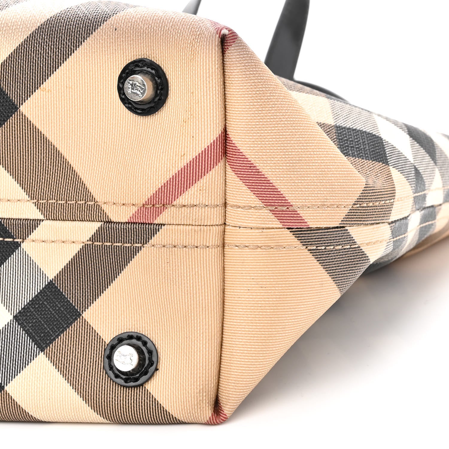 Burberry Nova Check Tote Black 9 of 11