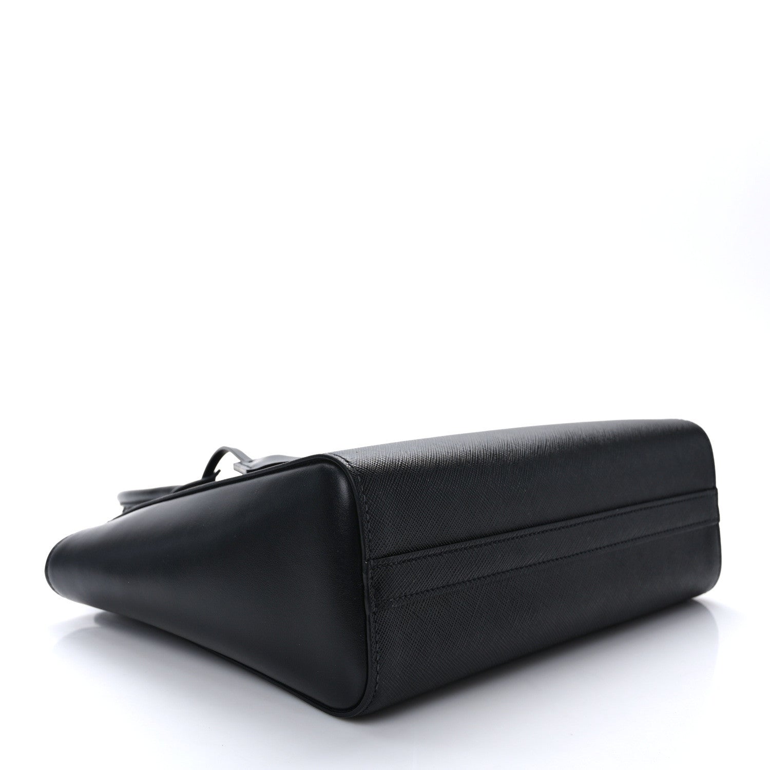 Prada Saffiano Soft Calfskin Small Zippered Tote Black 4 of 11