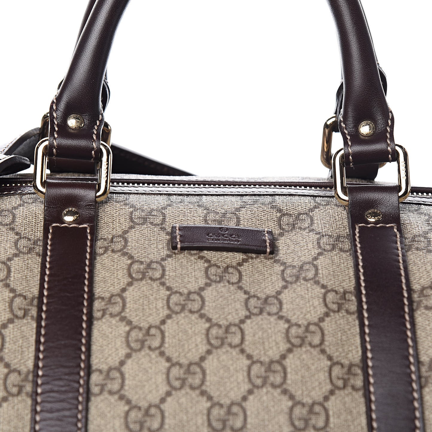 GG Plus Monogram Large Joy Boston Dark Brown