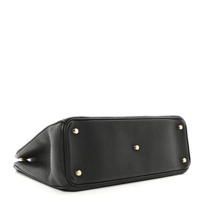 Christian Dior Bullcalf Medium Diorissimo Tote Black Rose Indien 4 of 10