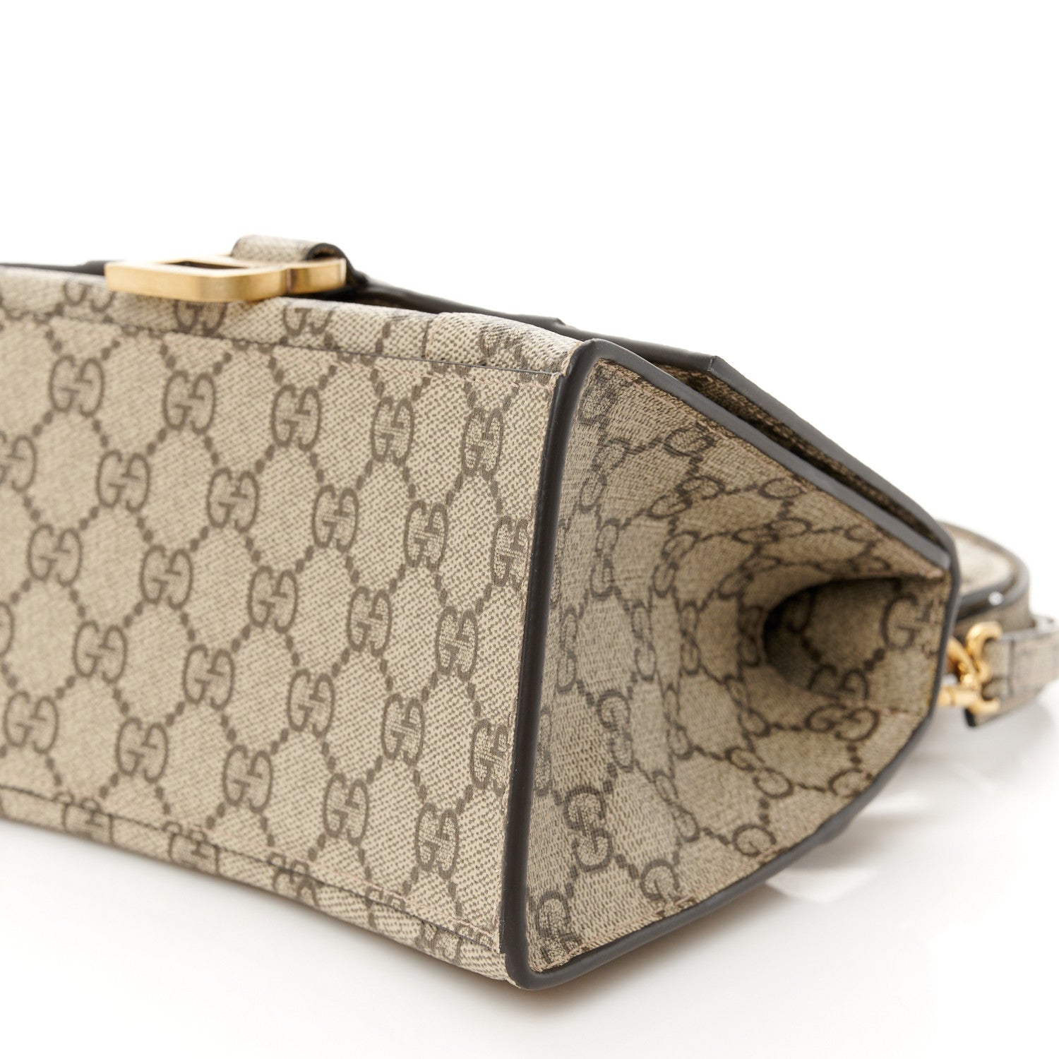Balenciaga X GUCCI GG Supreme Monogram Small Hourglass Top Handle Bag Beige Ebony 11 of 13